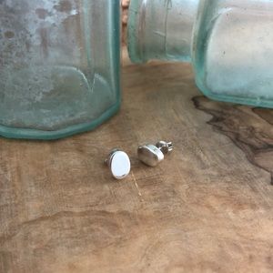 Oval Nugget Post Earring